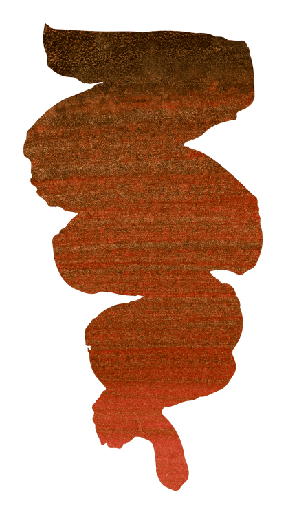 Ink 1670 with golden glitter 50ml - Red hematite