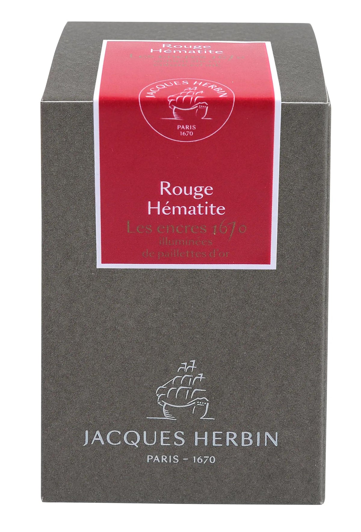 Ink 1670 with golden glitter 50ml - Red hematite