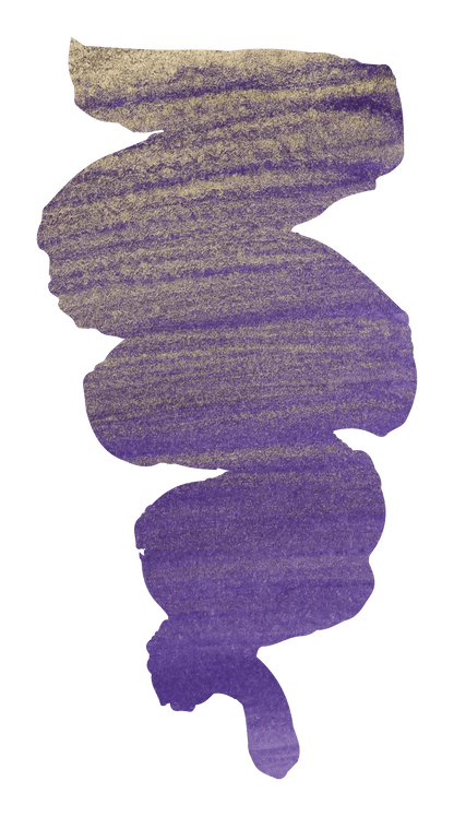 Ink 1670 with gold glitter 50ml - Imperial Violet