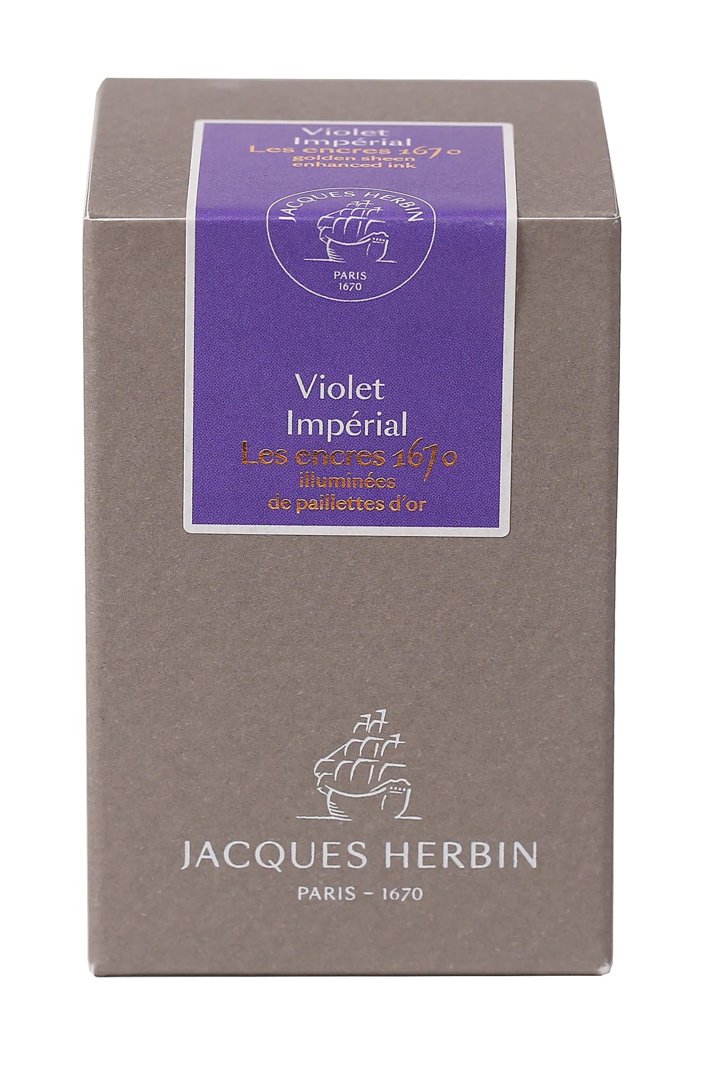 Inchiostro 1670 con glitter oro 50ml - Imperial Violet