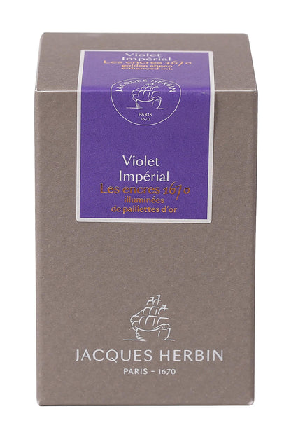 Ink 1670 with gold glitter 50ml - Imperial Violet