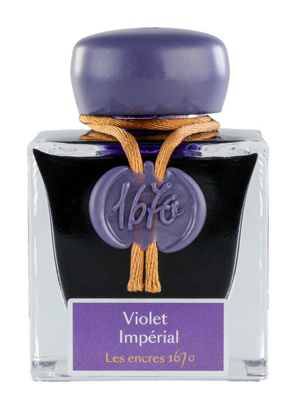 Ink 1670 with gold glitter 50ml - Imperial Violet