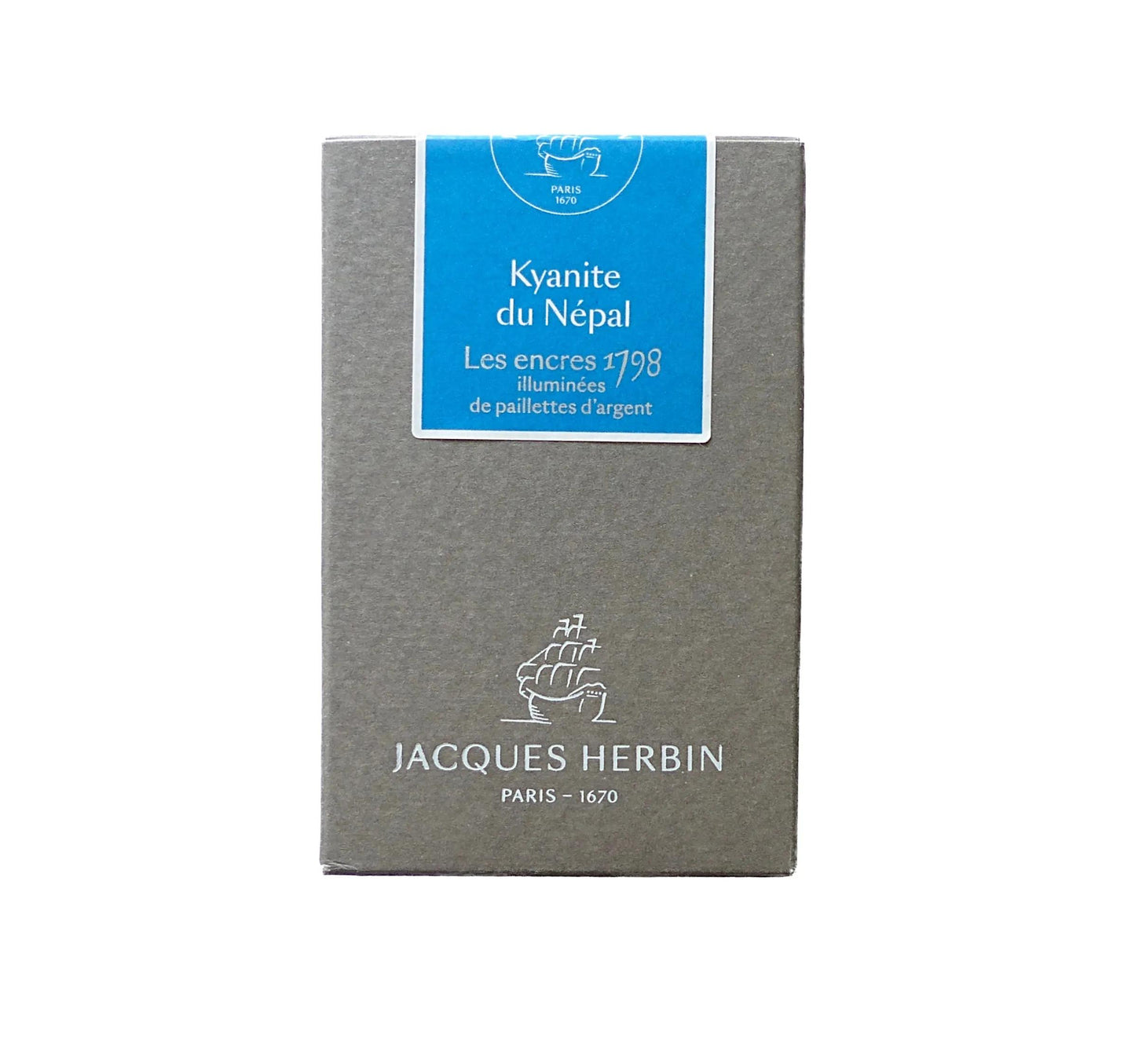 Inchiostro 1798 con glitter argento - Kyanite del Nepal