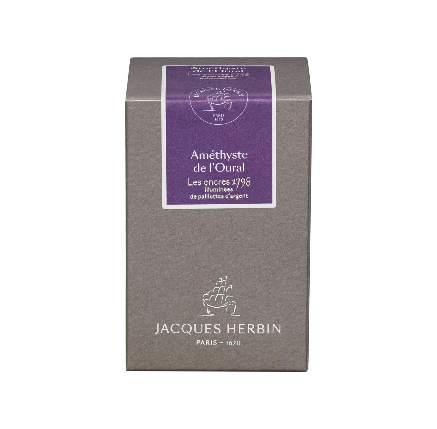 Inchiostro 1798 con glitter argento - Violet ametista