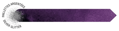 Inchiostro 1798 con glitter argento - Violet ametista