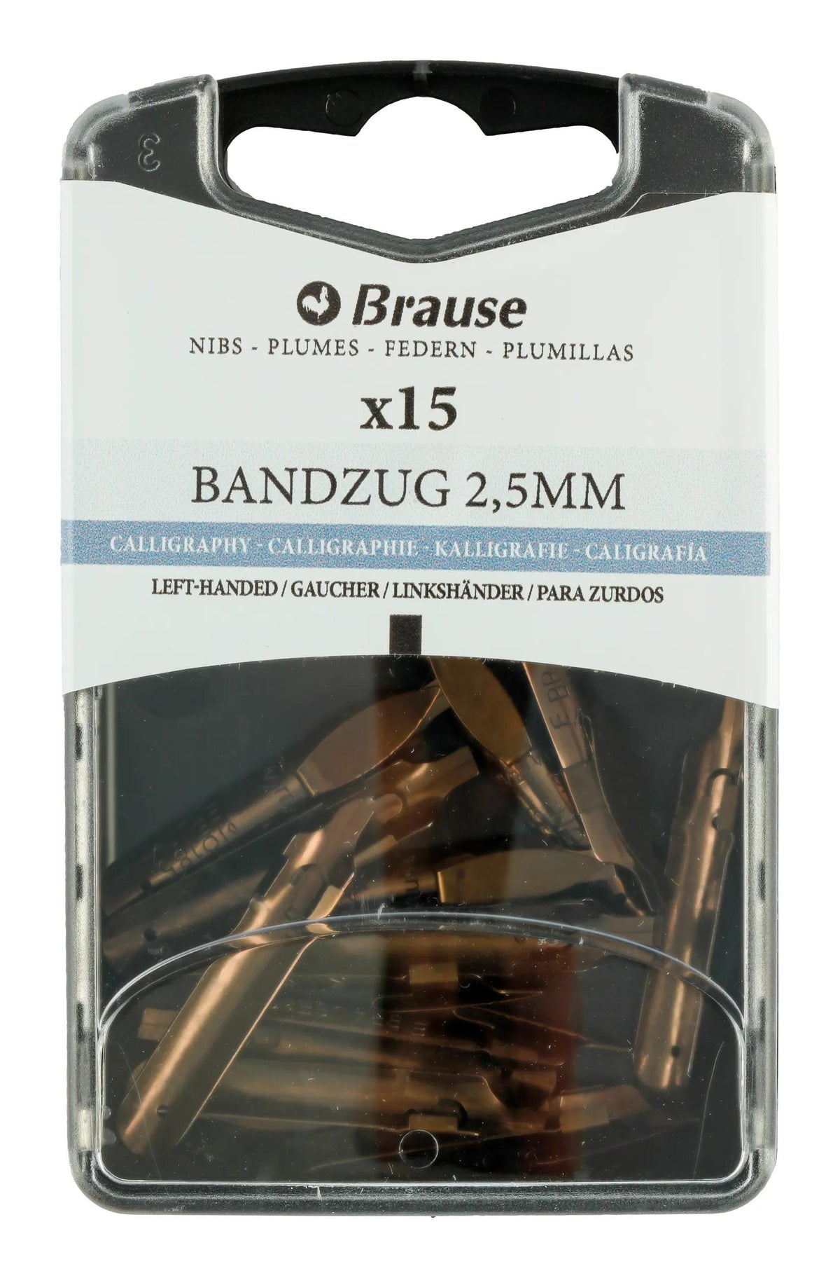 BOITE 15 PLUMES BANDZUG POUR GAUCHERS