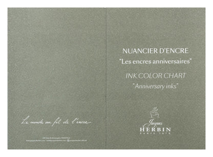 Nuancier encres anniversaires Jacques Herbin Prestige