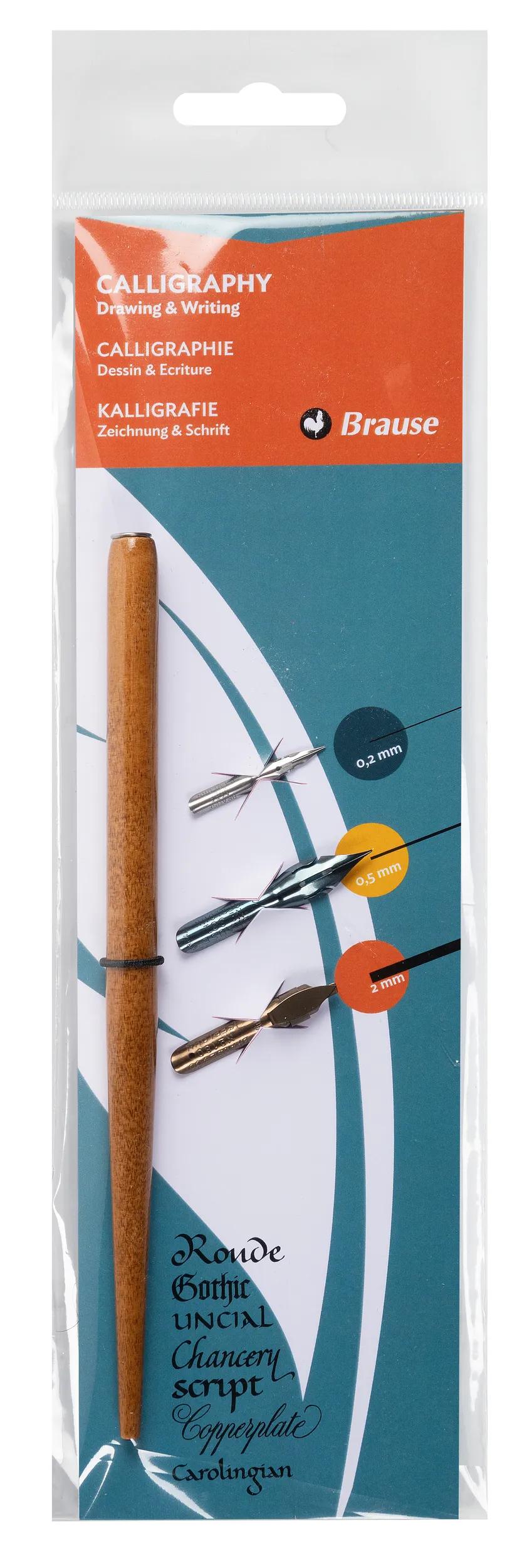 Confezione 1 portapenne + 3 piume assortite (Pacchetto x5)