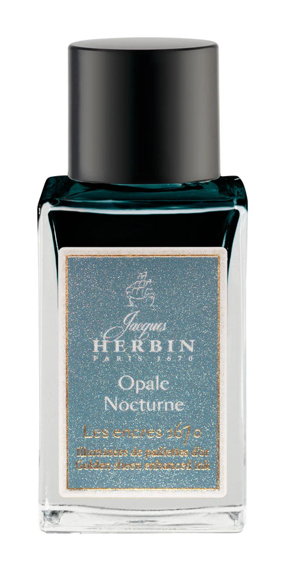 Encre 1670 à paillettes dorées 15ml  - Opale nocturne - New (lot de 3)