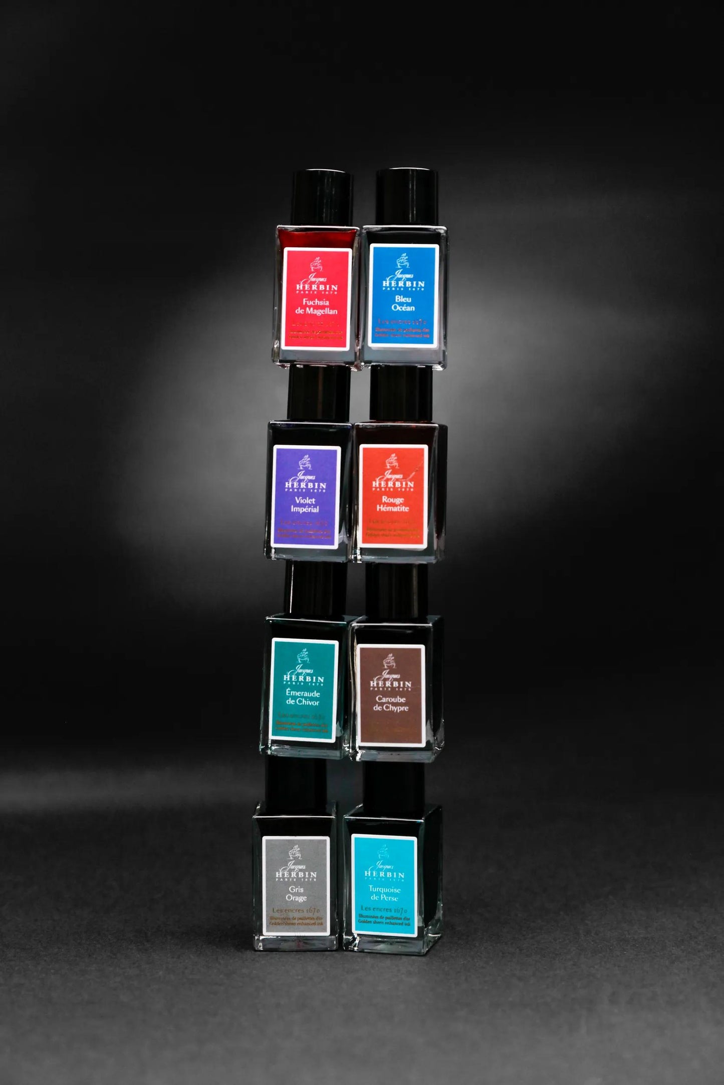 Ink 1670 with gold glitter 15ml - Ocean blue (Pack x3)