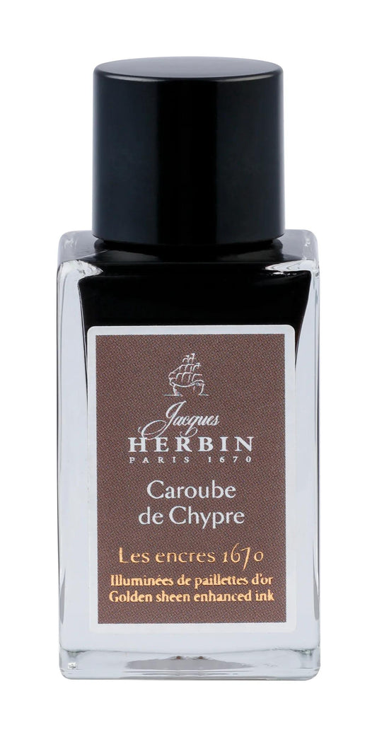 Ink 1670 with gold glitter 15ml - Cyprus carob (Pack x3)