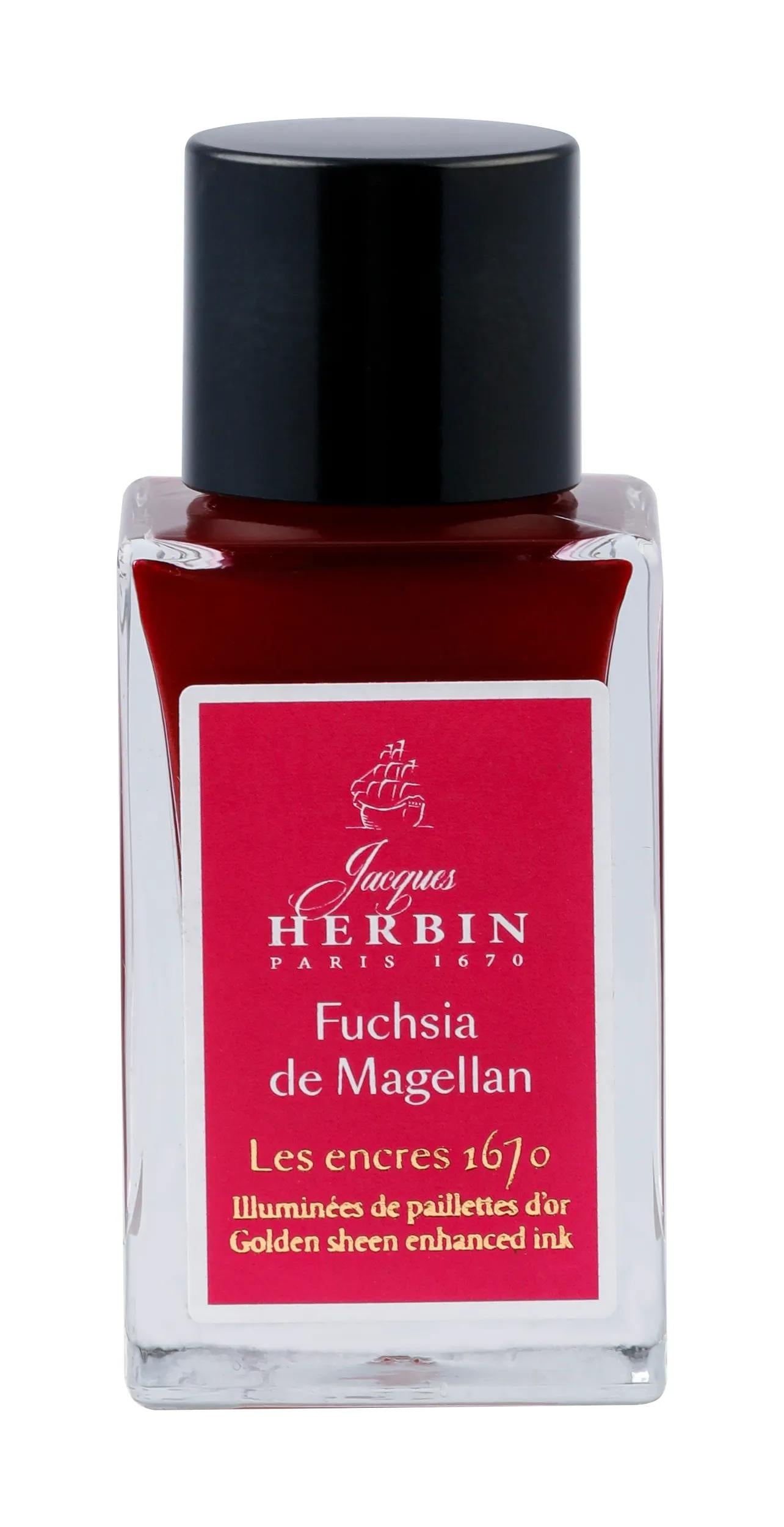 Encre 1670 à paillettes dorées 15ml - Fuchsia de Magellan (Lot x3)