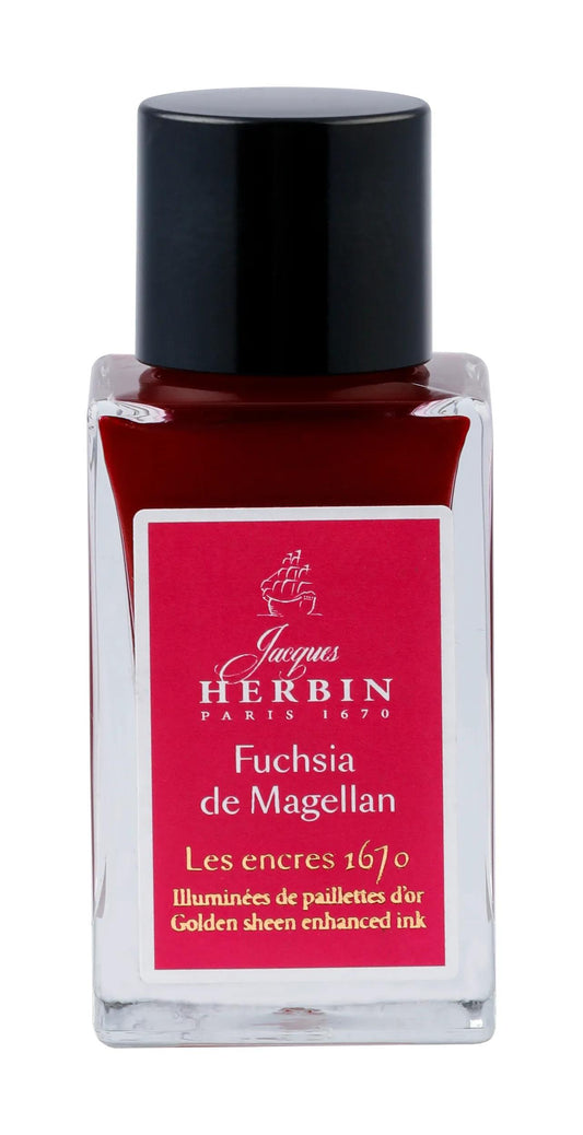 Ink 1670 with gold glitter 15ml - Fuchsia de Magellan (Pack x3)