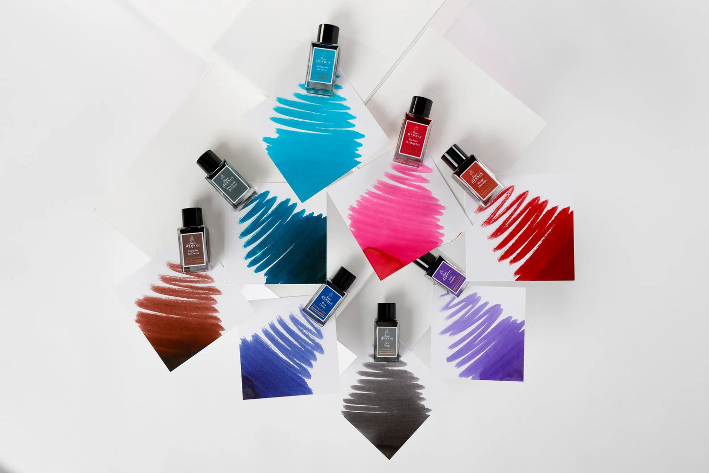 Encre 1670 à paillettes dorées 15ml - Fuchsia de Magellan (Lot x3)