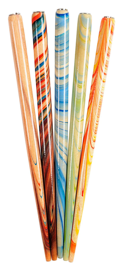 Marmorierter Pflaumenhalter, sortierte Farben, in Displaybox. (20er-Pack)