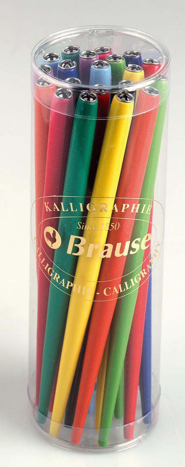 Feste farbige Pflaumenhalter aus lackiertem Holz, sortierte Farben, in Displaybox. (Paket x20)
