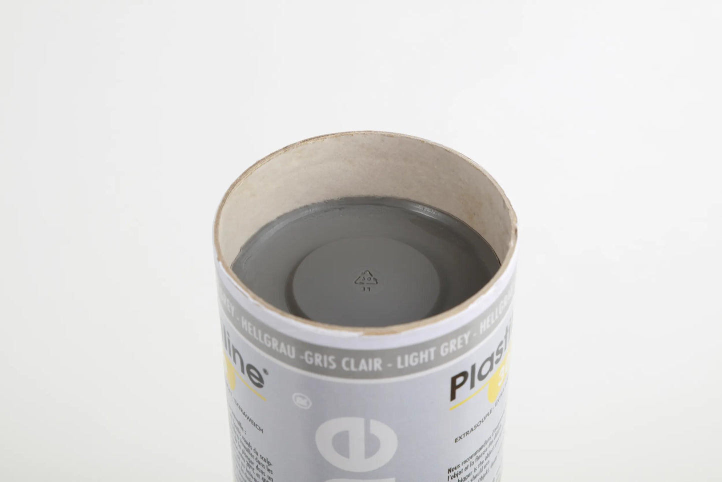 1 kg plasticline hardness 30 (extra-soft) - Light grey