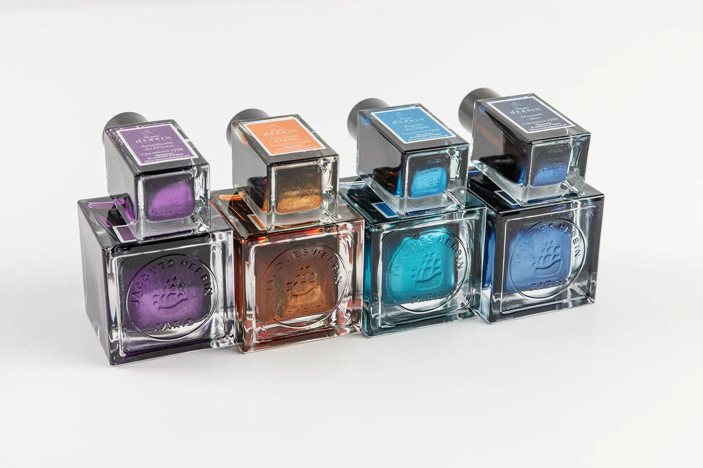 Inchiostro 1798 glitter argento 15ml - Diamante Blu - Nuovo (Pacchetto x3)