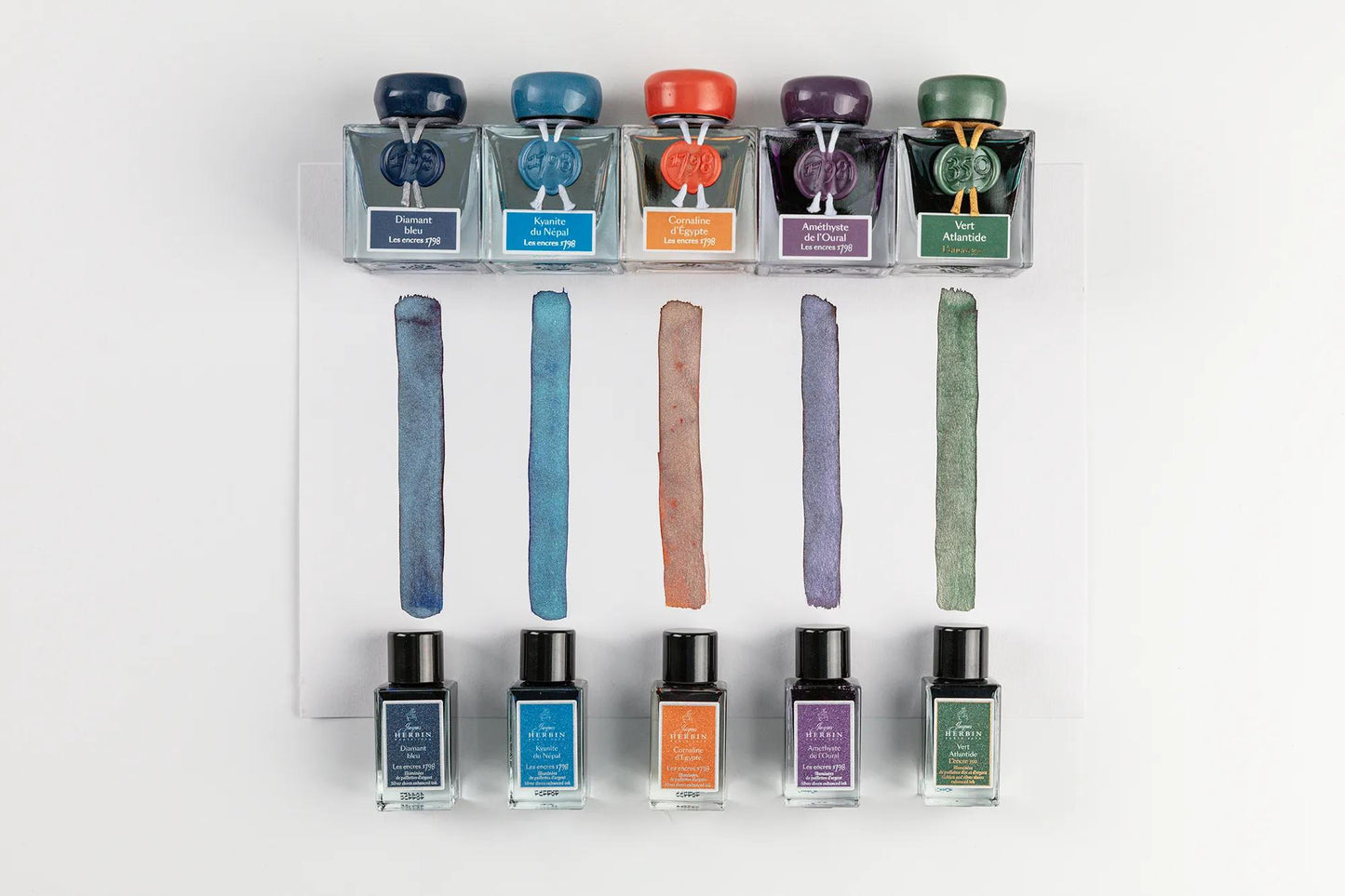 Inchiostro 1798 con glitter argento 15ml - Violet ametista - Nuovo (Pacchetto x3)