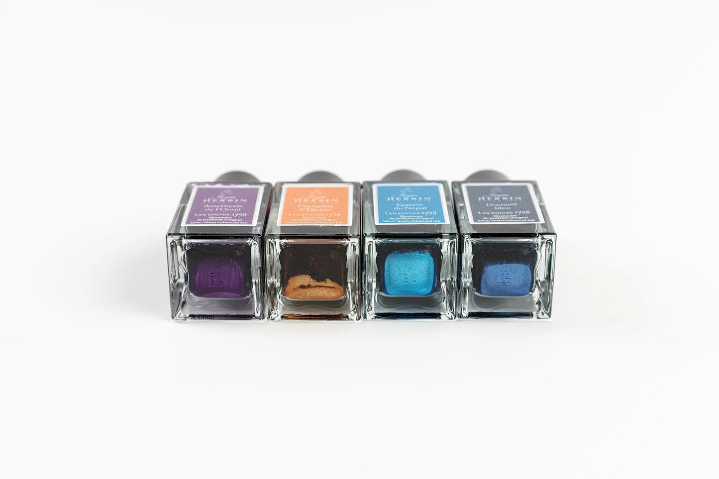 Inchiostro 1798 con glitter argento 15ml - Violet ametista - Nuovo (Pacchetto x3)