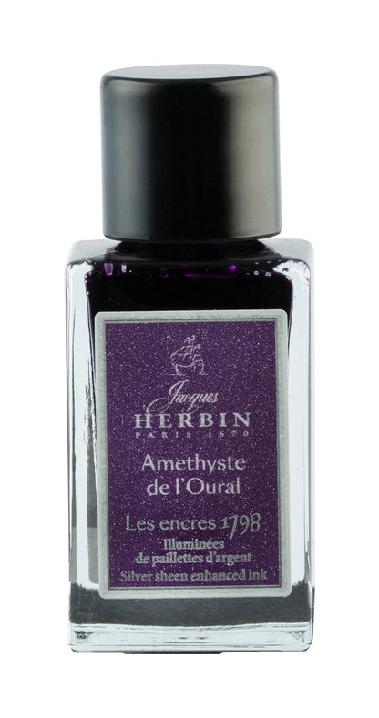 Ink 1798 with silver glitter 15ml - Violet amethyst - New