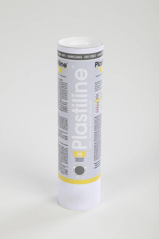 1 kg of plasticline hardness 30 (extra-soft) - Dark grey