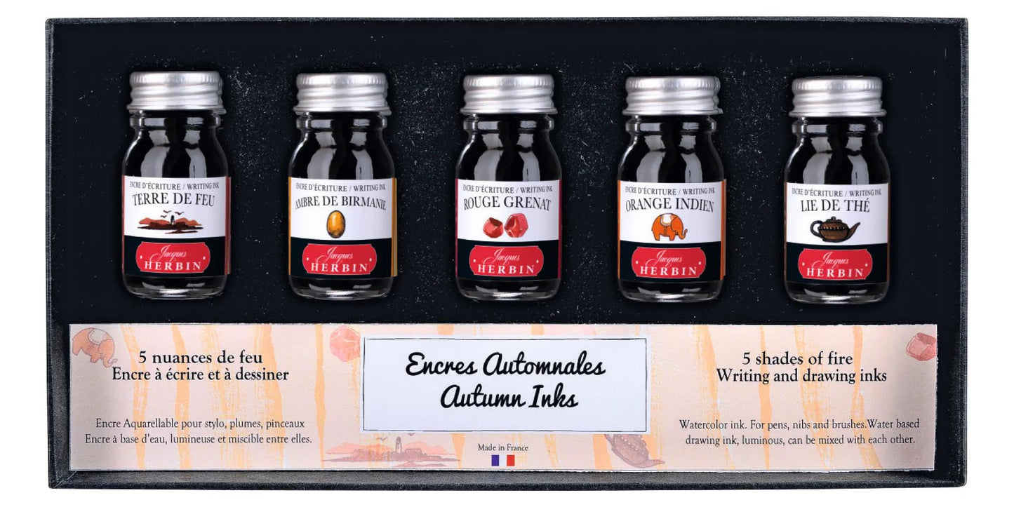 Set von 5 kleinen Flaschen Herbstfarben - passend (Paket x2)