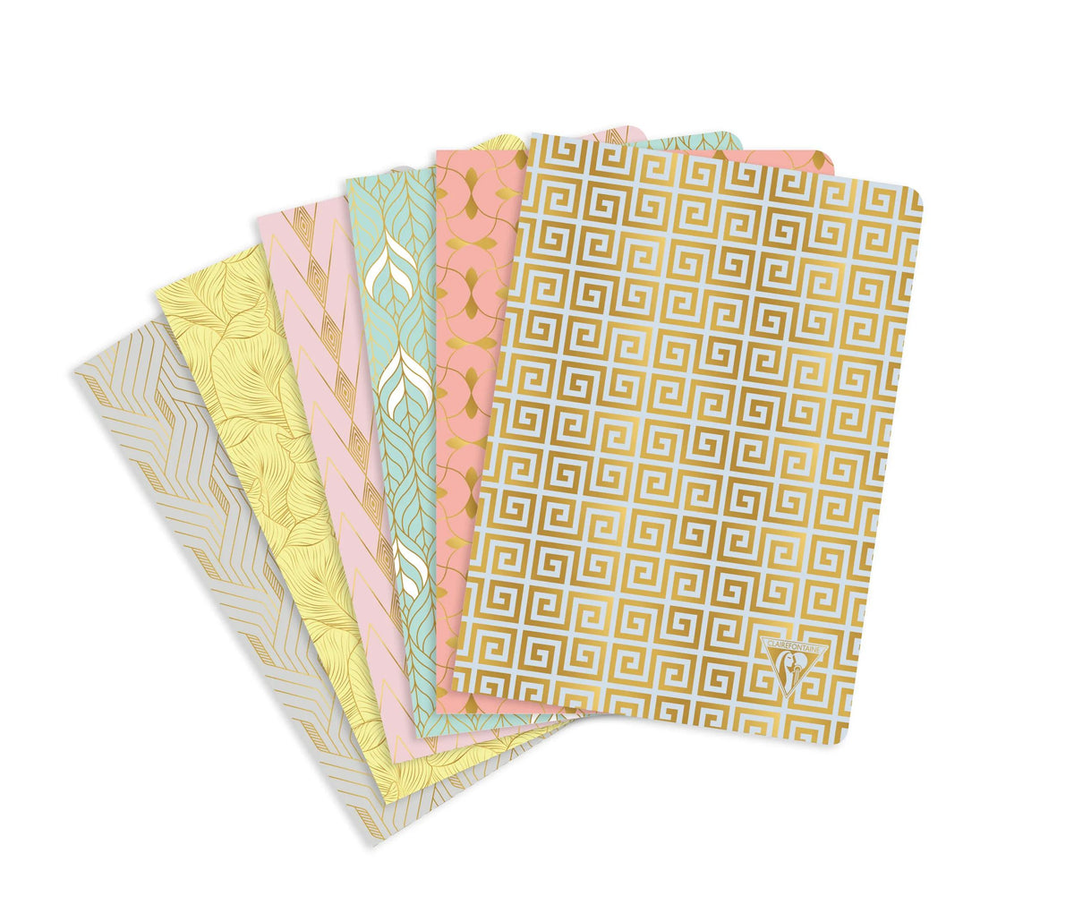 Textilstichbuch Neo Deco Summer Spring Collection 14,8x21cm 96 Seiten gefüttert passende Muster Elfenbeinpapier 90g - Assortis (6er-Pack)