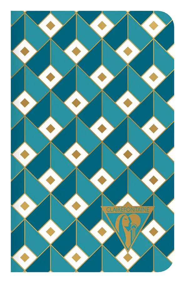 Textbuch Textilstich Neo Deco Collection Mi-Saison 7,5x12 cm 48 Seiten gefüttert passende Motive Elfenbeinpapier - sortiert (Paket x12)