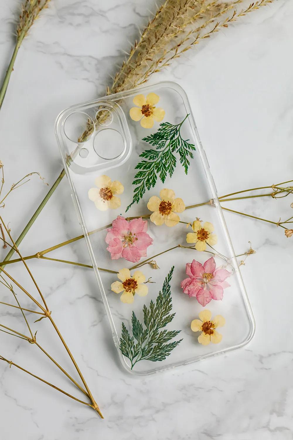 DRY FLOWERS, Confezione da 10 pezzi - Giallo (Pacchetto x5)