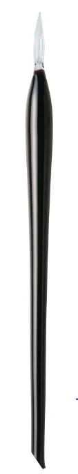 Glass feather box - Black
