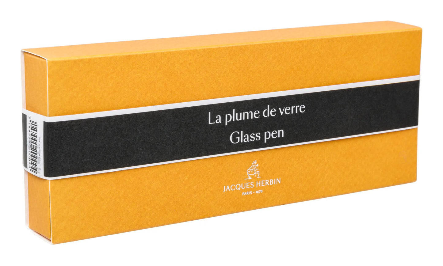 Coffret plume de verre - Noir
