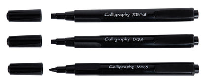 3 feltri di calligrafia - nero (confezione da 5)