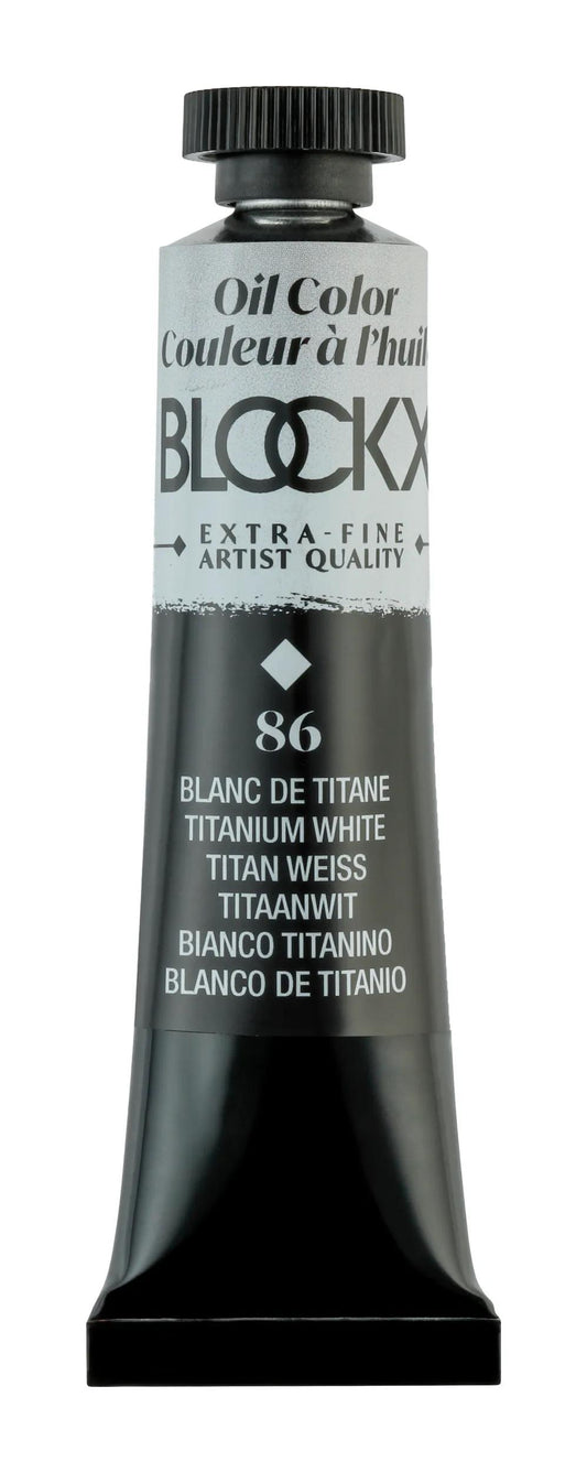 Extra-fine oil paint tube 20ml - Titanium white (Lot x3)