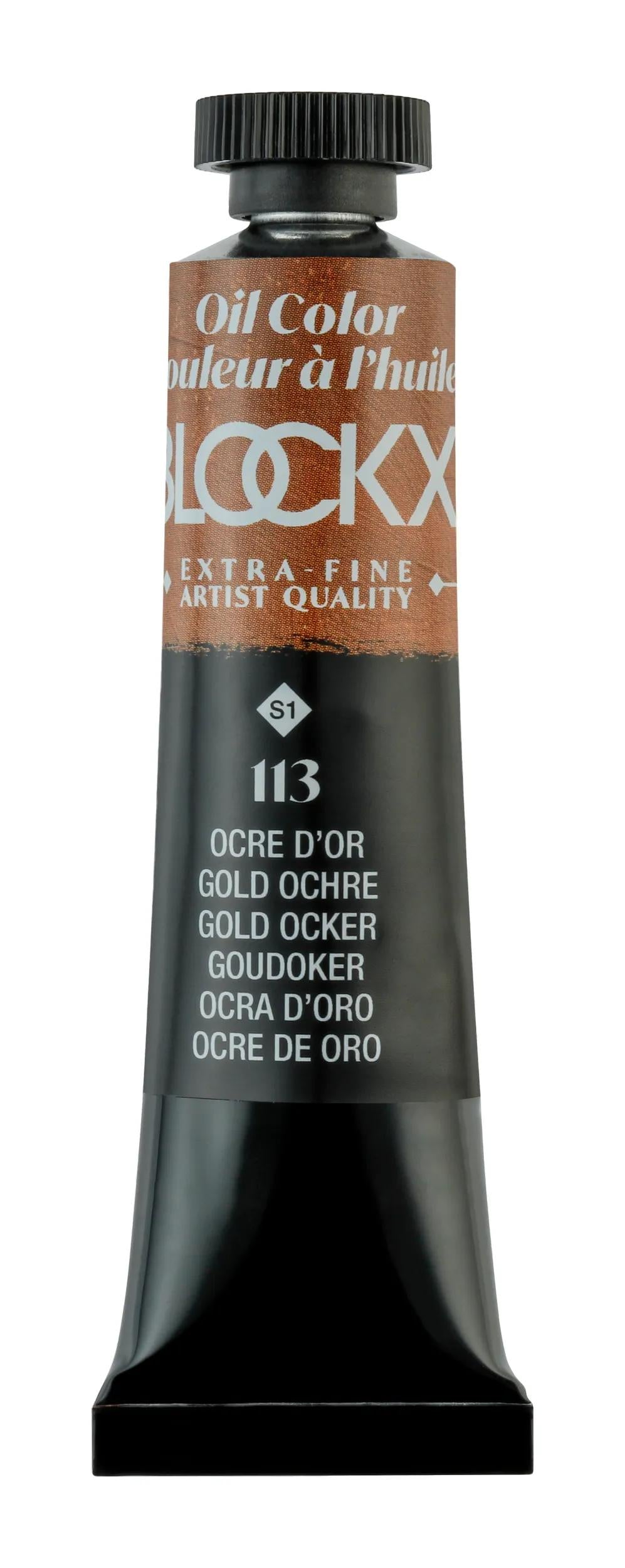 Extra-fine oil paint tube 20ml - Gold ochre (Lot x3)