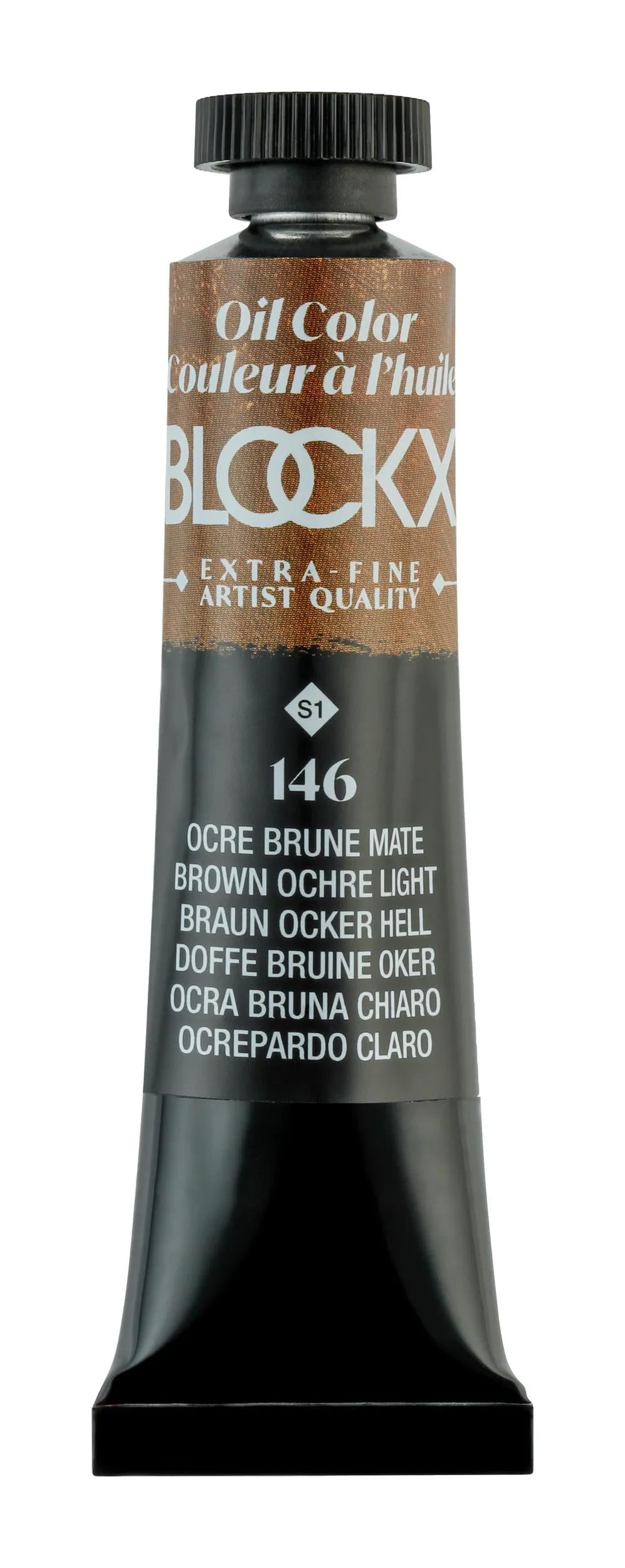 Extra-fine oil paint tube 20ml - matte brown ochre 146 (Pack x3)