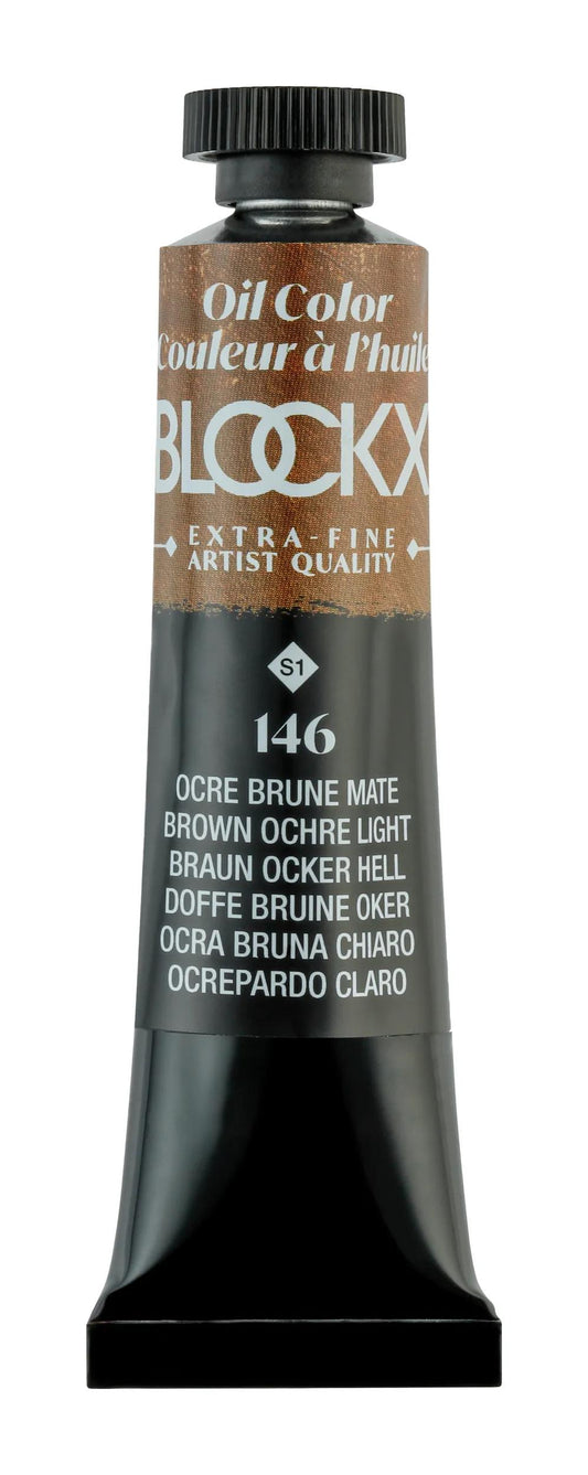 Extra-fine oil paint tube 20ml - matte brown ochre 146 (Pack x3)