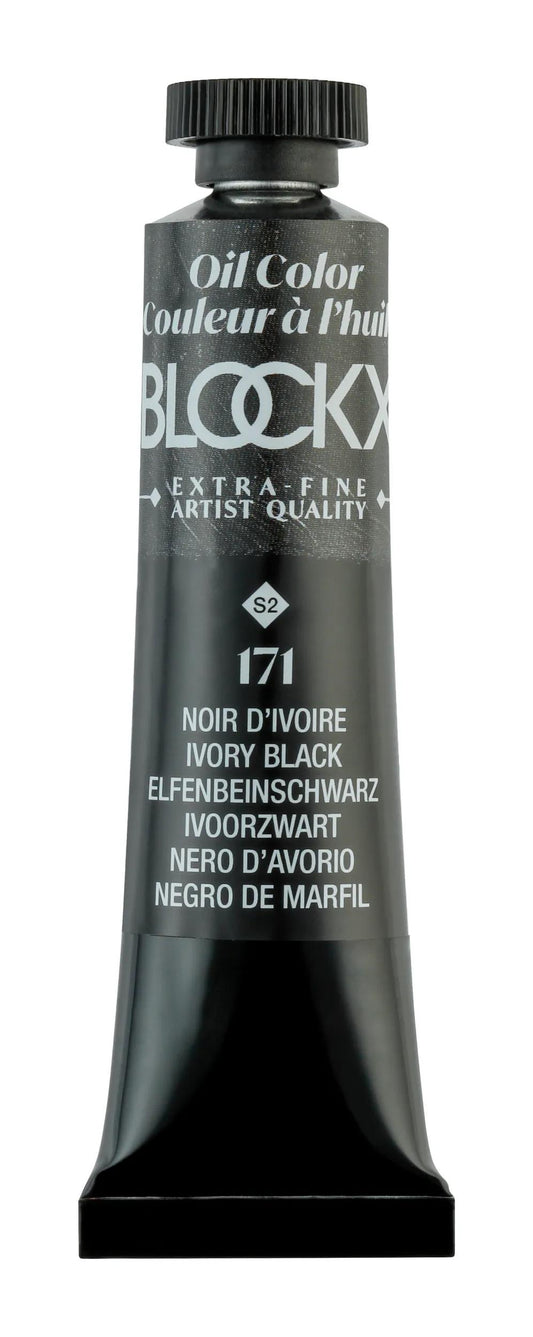 Extra-fine oil paint tube 20ml - Ivory black 171 (Pack x3)