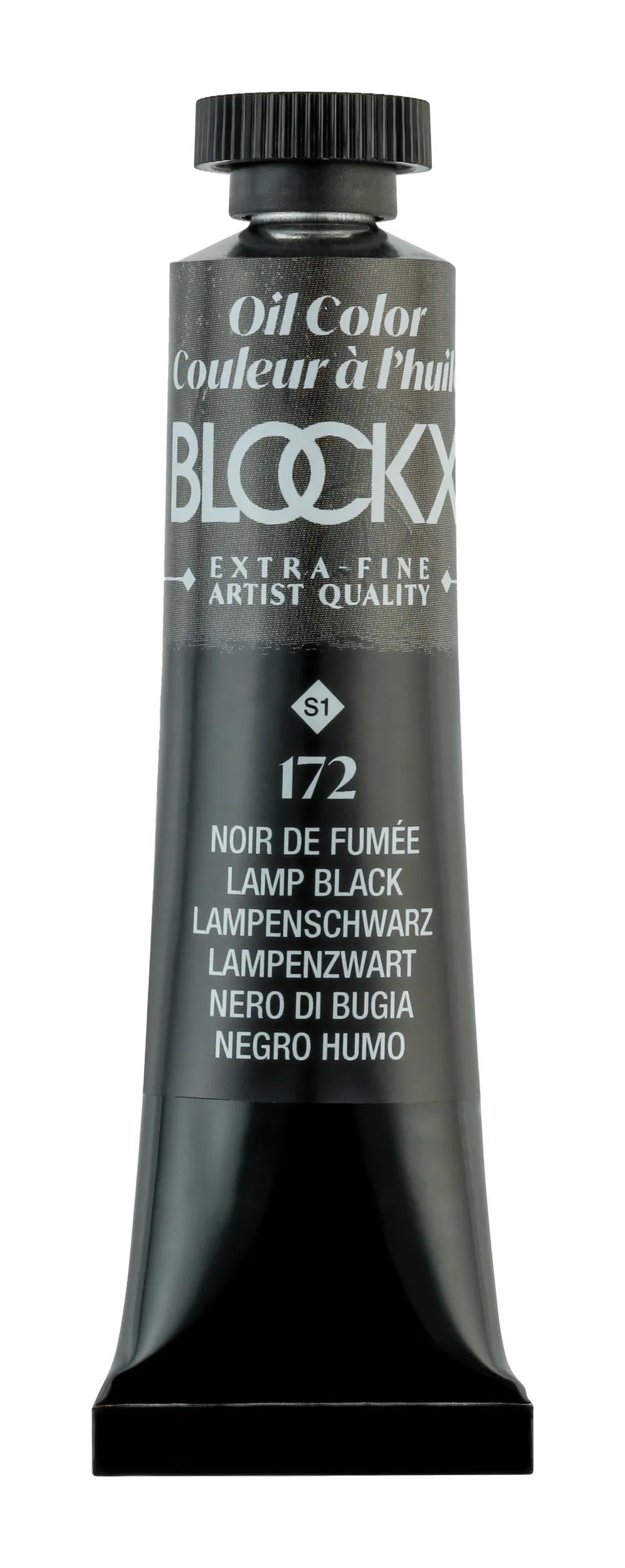 Extra-fine oil paint tube 20ml - Smoke black 172 (Pack x3)