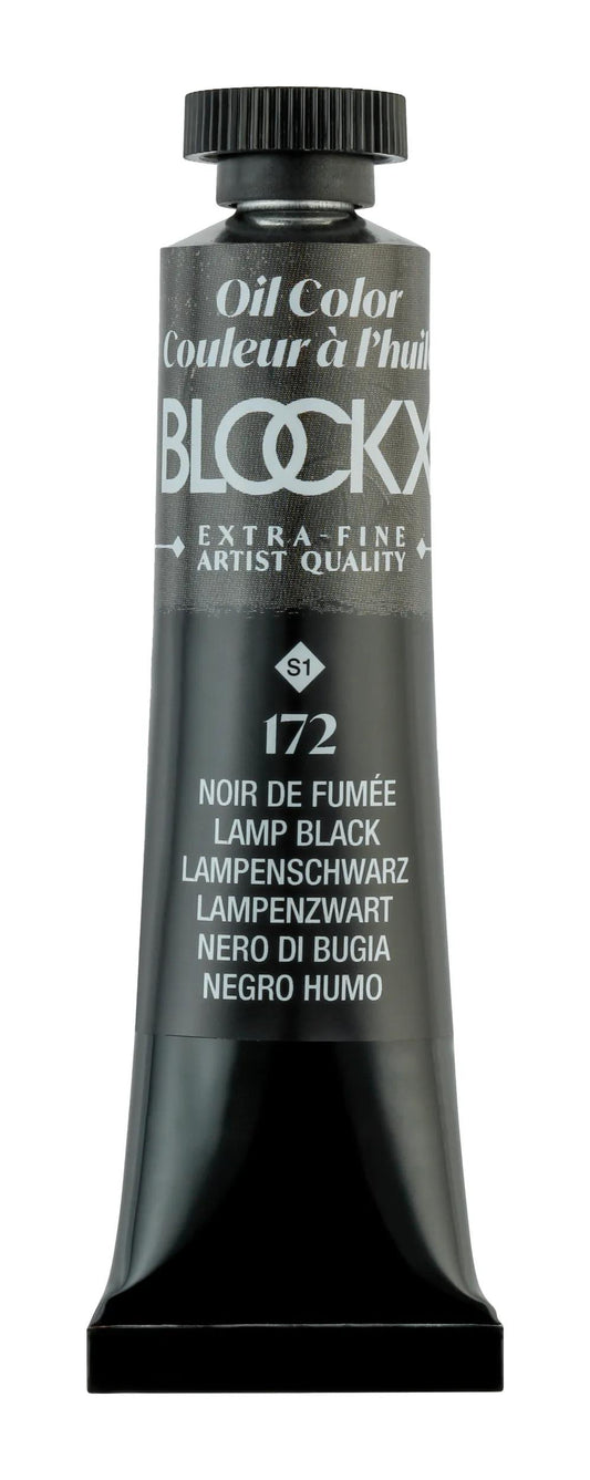 Extra-fine oil paint tube 20ml - Smoke black 172 (Pack x3)
