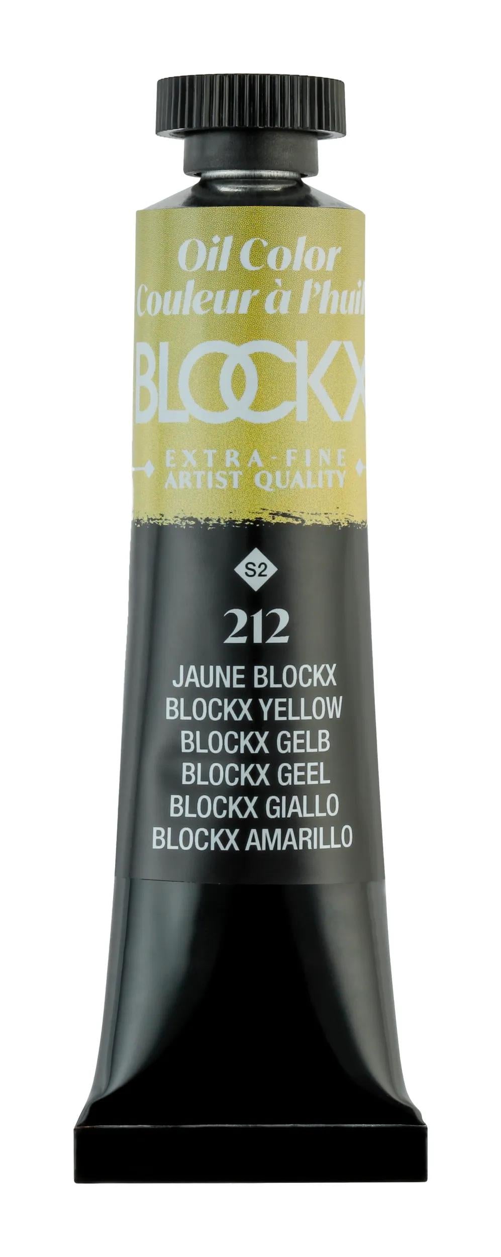 Extra-fine oil paint tube 20ml - Yellow blockx 212 (Pack x3)