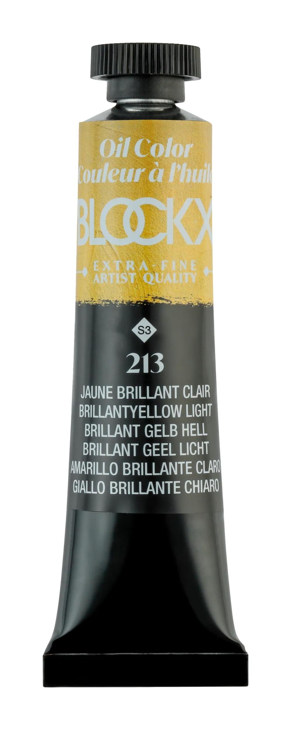 Extra-fine oil paint tube 20ml - Light glossy yellow 213 (Pack x3)