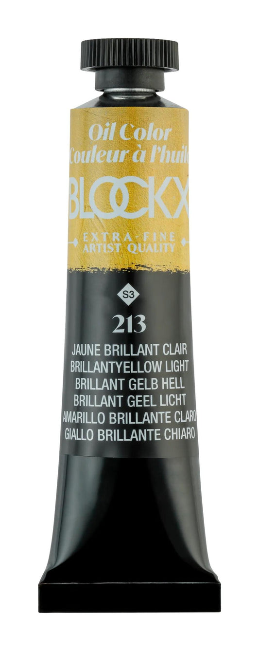 Extra-fine oil paint tube 20ml - Light glossy yellow 213 (Pack x3)