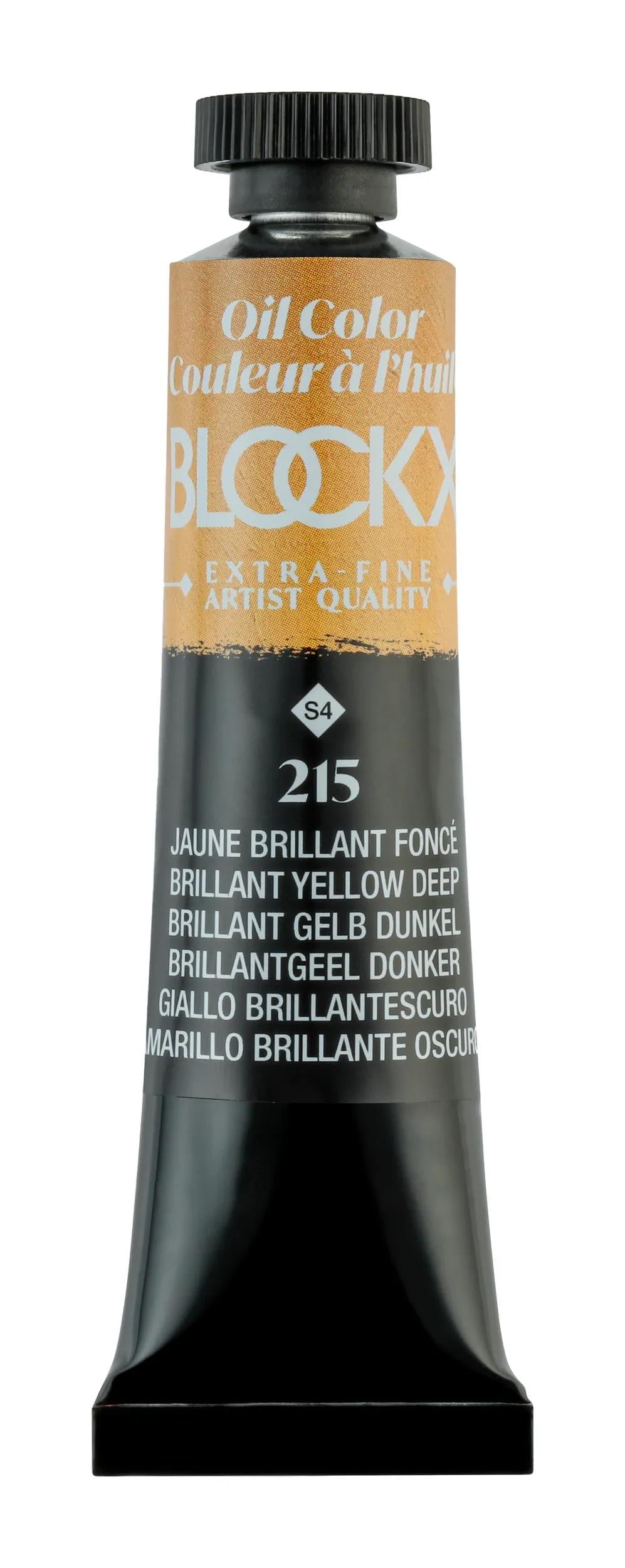 Extra-fine oil paint tube 20ml - Dark shiny yellow 215