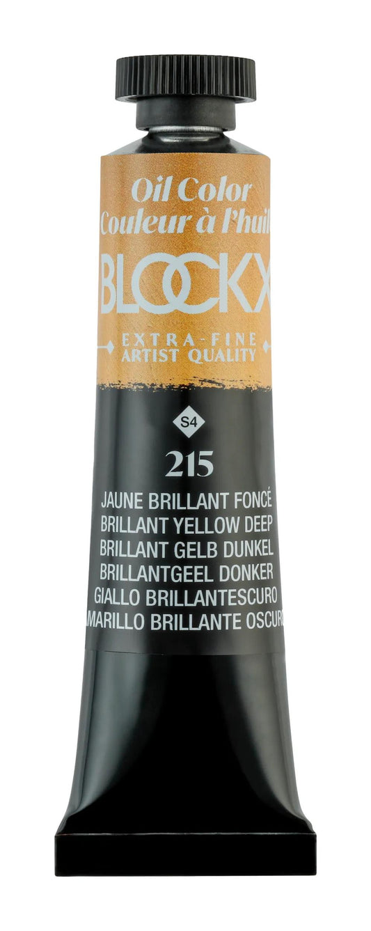 Extra-fine oil paint tube 20ml - Dark shiny yellow 215
