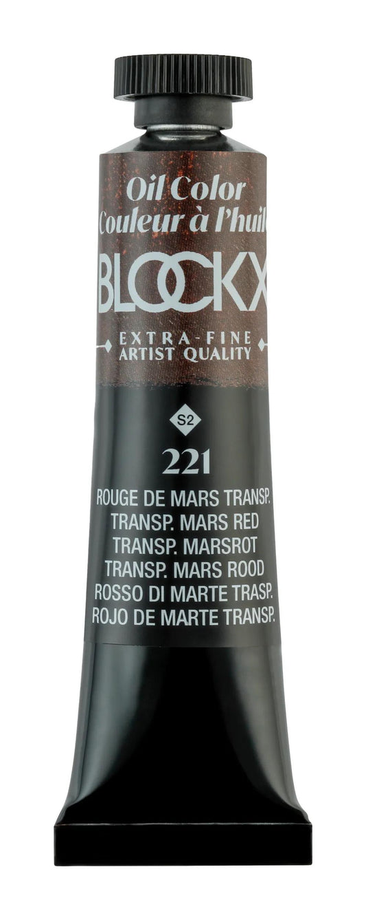 Extra-fine oil paint tube 20ml - Transparent Mars Red 221 (Pack x3)