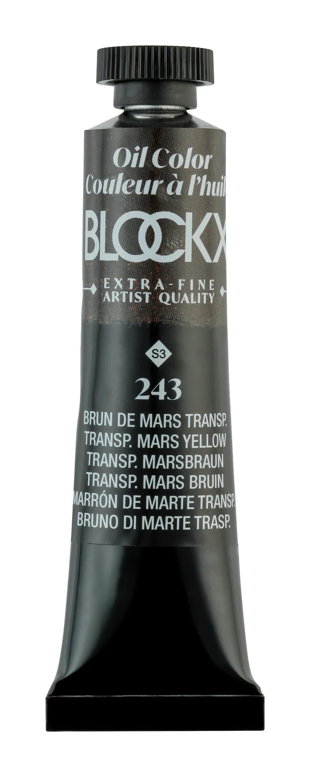 Extra-fine oil paint tube 20ml - Transparent Mars Brown 243 (Pack x3)