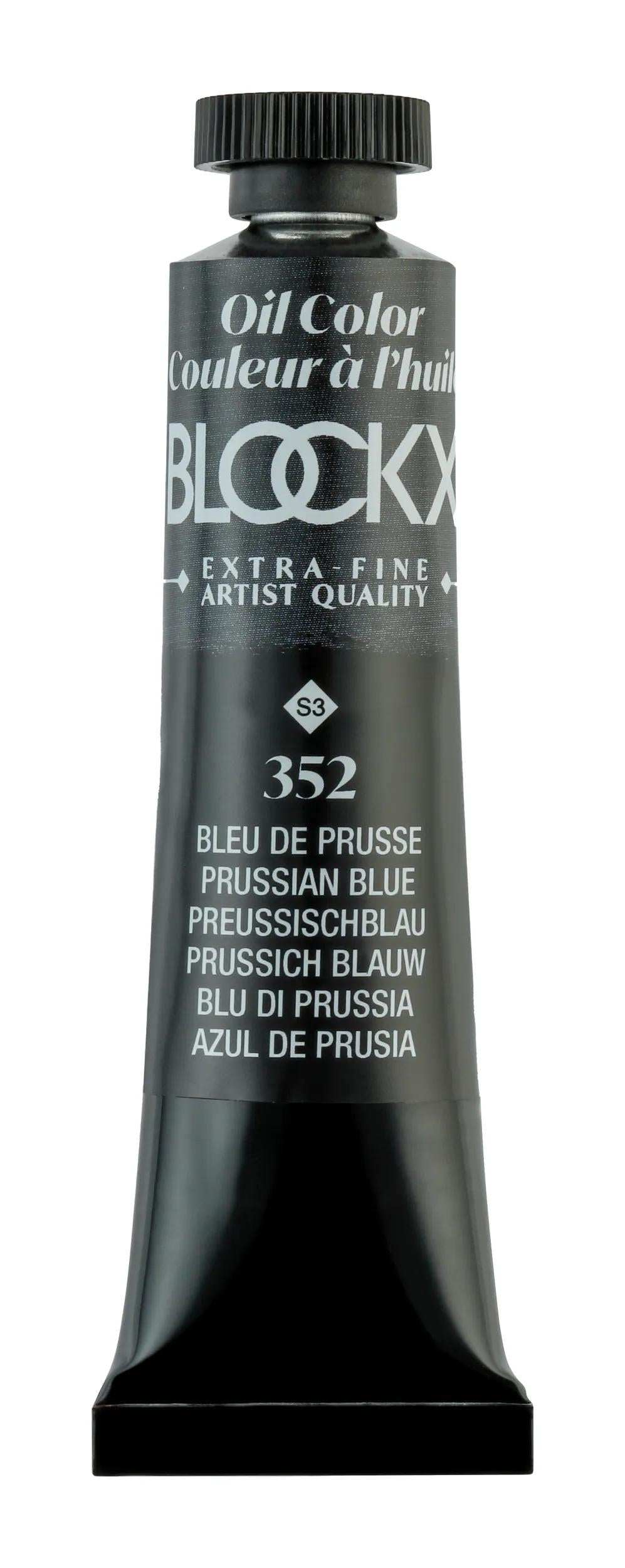 Extra-fine oil paint tube 20ml - Prussia Blue 352 (Pack x3)