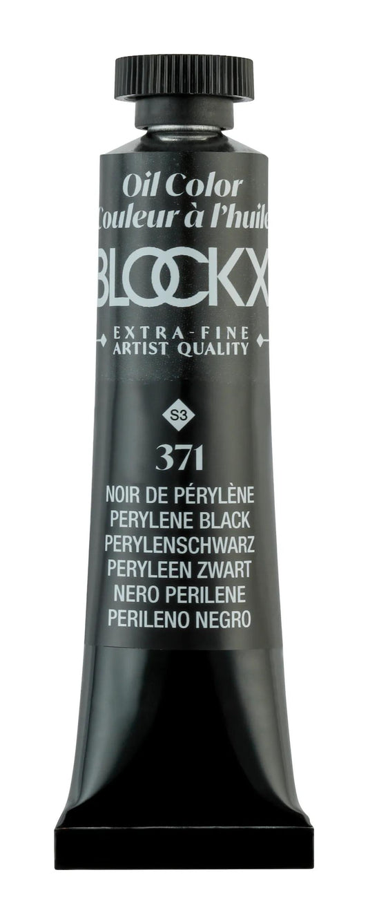 Extra-fine oil paint tube 20ml - Perylene black 371 (Pack x3)