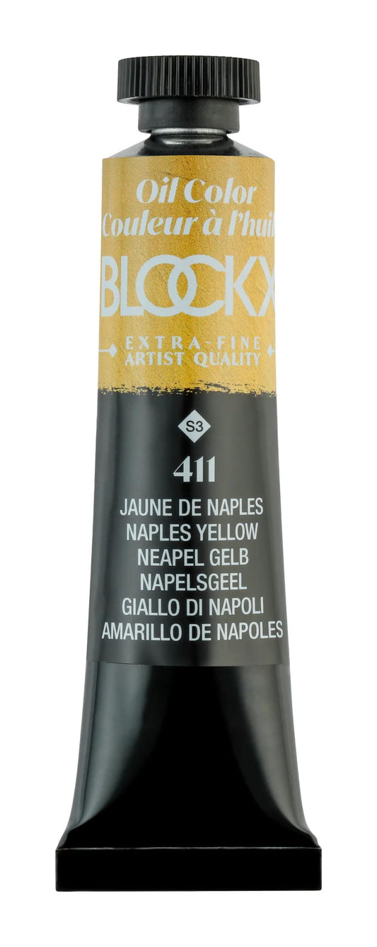 Extra-fine oil paint tube 20ml - Yellow from Naples 411 (Pack x3)
